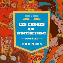 Les choses qui n'intéressent peut-être que nous