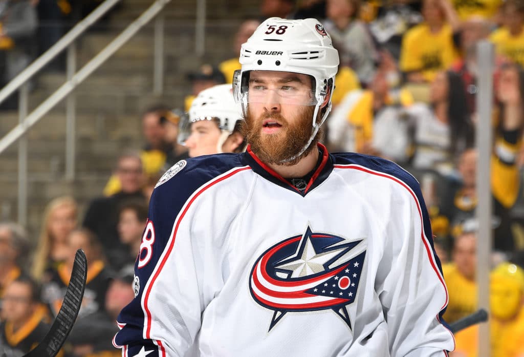 David Savard, #58 des Blue Jackets de Columbus