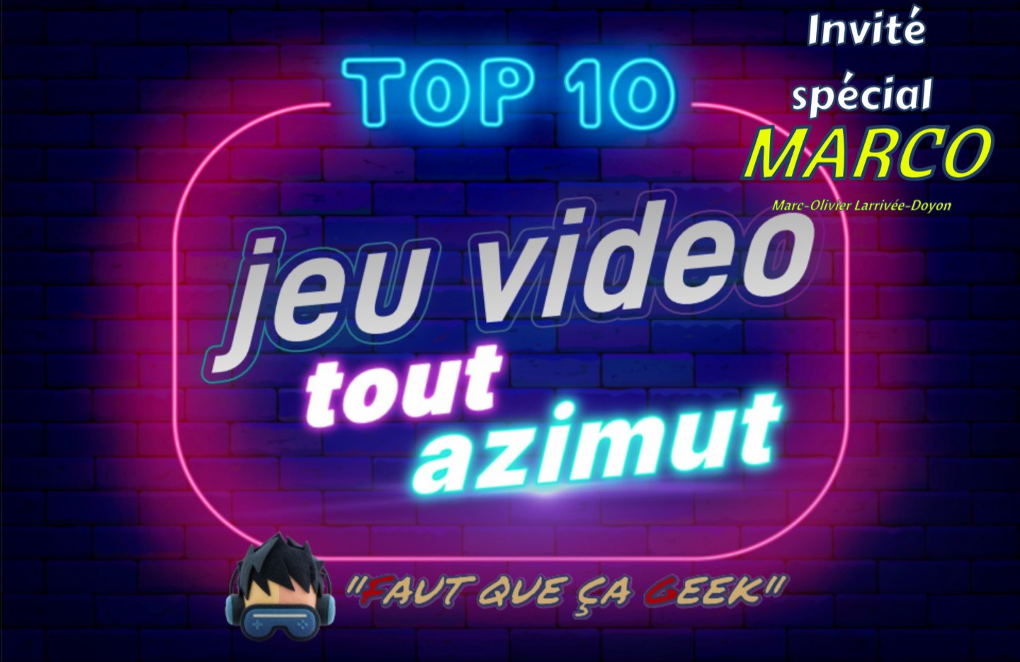 Entrevues FG - Spécial top 10 jeux vidéo avec Marco