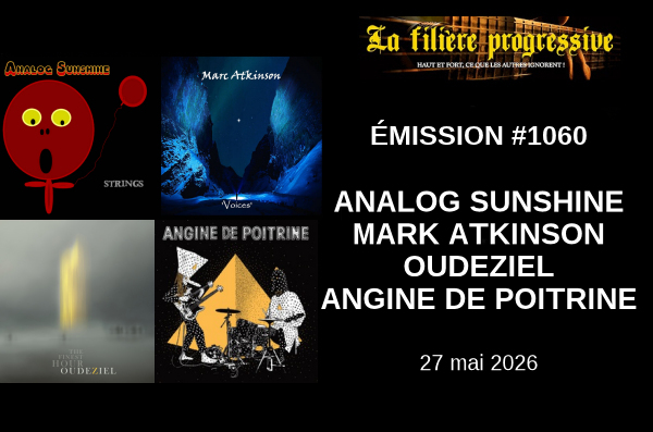 ÉMISSION #1060 Au programme : ANALOG SUNSHINE, MARK ATKINSON, OUDEZIEL, ANGINE DE POITRINE