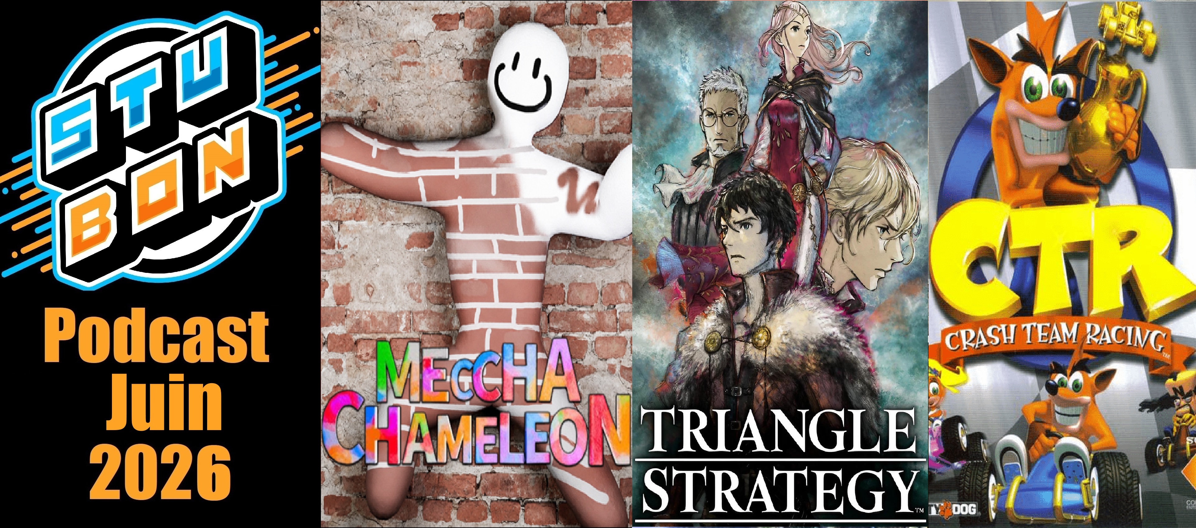 Meccha Chameleon, Triangle Stratety, CTR Crash Team Racing – Podcast Juin 2026