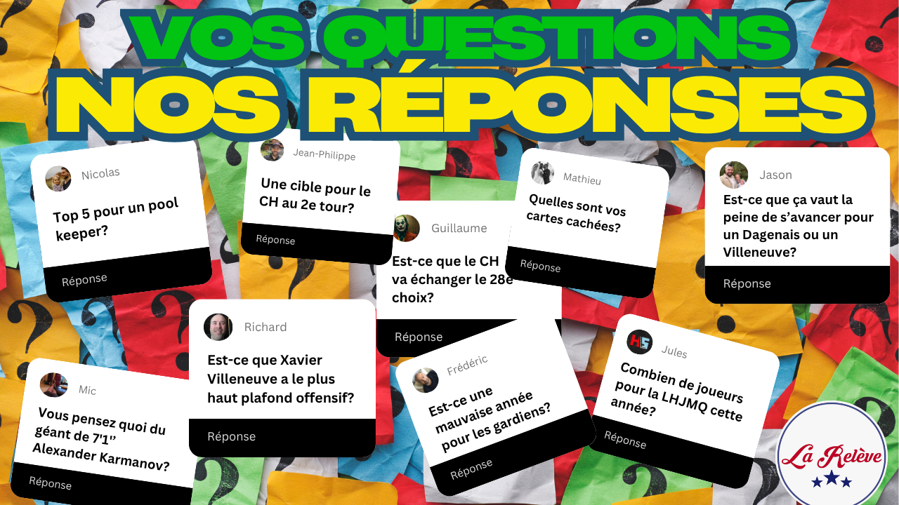 On répond à VOS questions sur le Repêchage 2026!